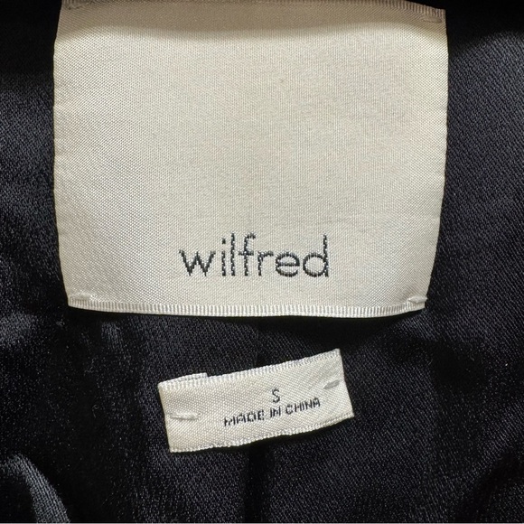 Aritzia Wilfred Black Laboratoire Teddy Sherpa Coat Size Small Oversized - Picture 14 of 16